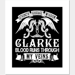 CLARKE Posters and Art